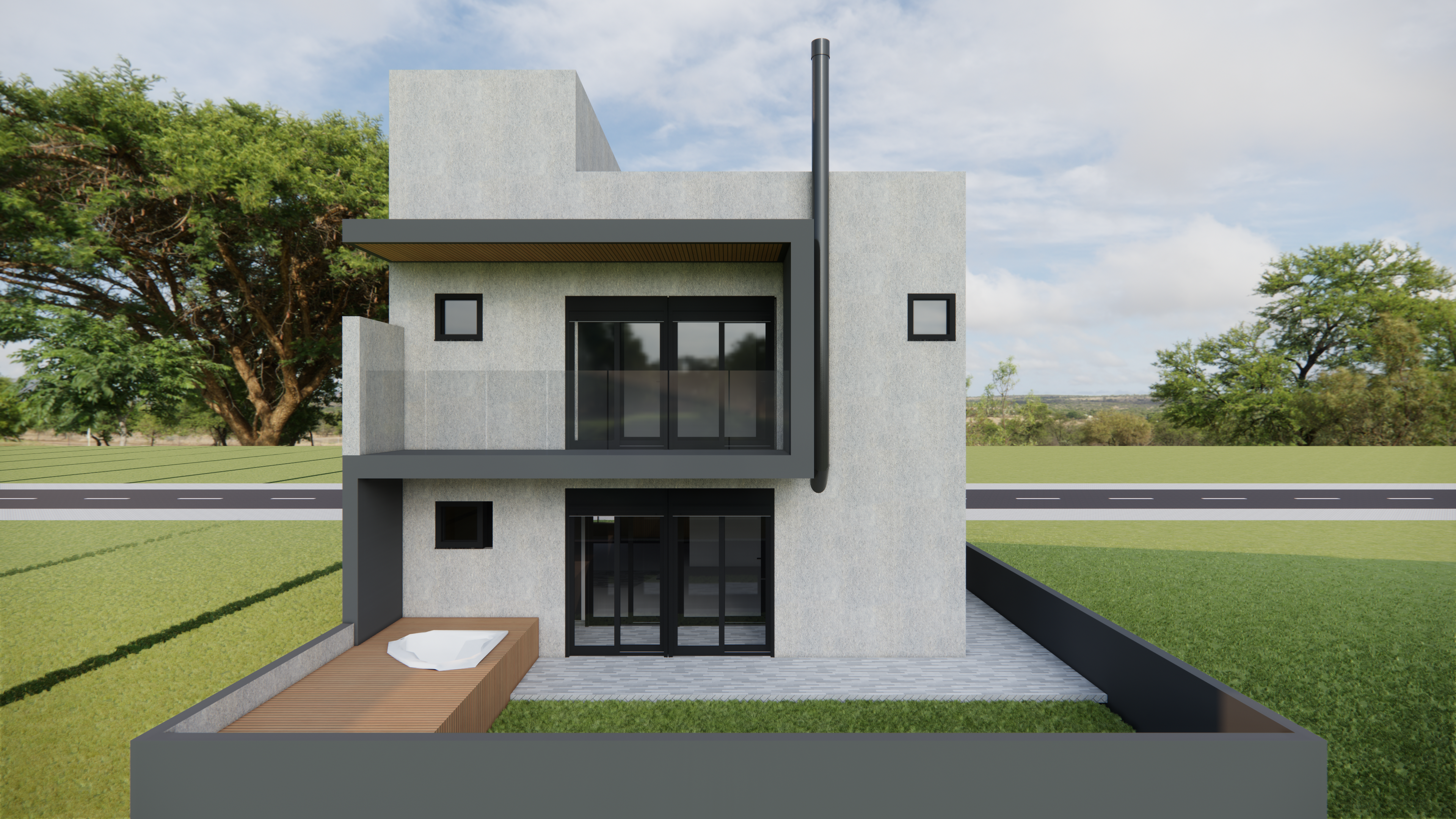 1.3 - Fachada Posterior