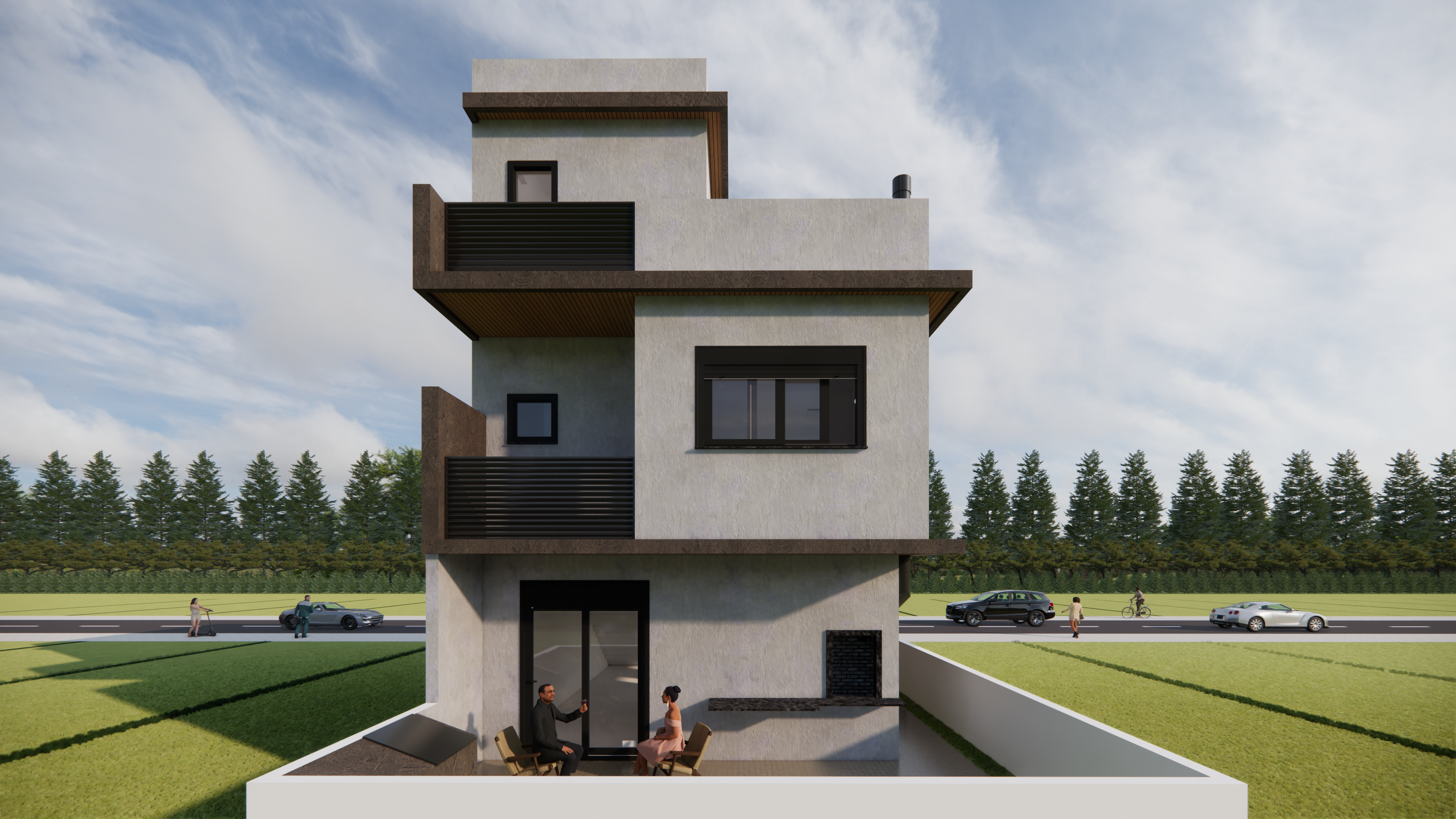 1.3 - Fachada posterior