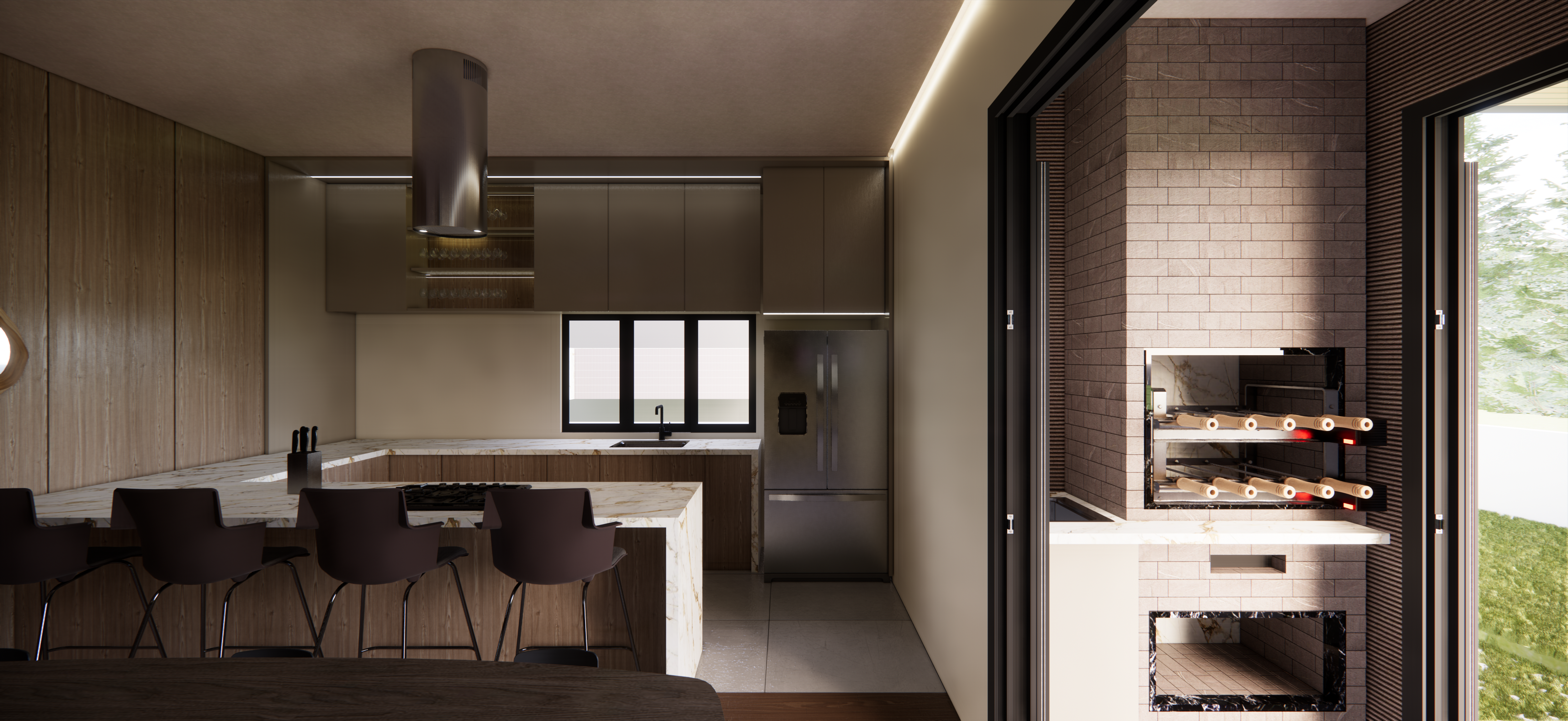 6 - Cozinha x Área Gourmet